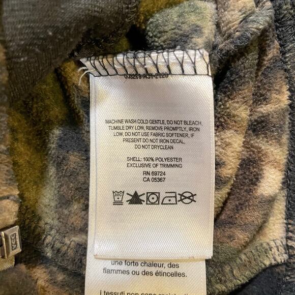 Columbia Youth Camo Fleece Zip Jacket Mossy Oak Style Outdoor M gorpcore hunting - Picture 8 of 9